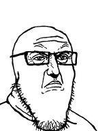 closed_mouth glasses punisher_face stubble subvariant:threefourthsplier transparent_background variant:markiplier_soyjak // 600x800 // 34.3KB