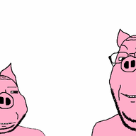 2soyjaks animal animated ear eyelids glasses open_mouth pig pink_skin smile snout soyjak stubble subvariant:massjak subvariant:wholesome_soyjak talking text ukraine variant:gapejak // 1667x1022 // 68.0KB
