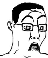 big_eyes distorted ear glasses hair open_mouth scared screaming subvariant:doctos template variant:chudjak variant:soyak // 645x770 // 86.5KB