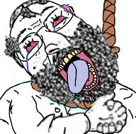bloodshot_eyes hanging happy_merchant judaism kike meta:not_oc rope variant:bernd // 730x719 // 255.3KB