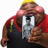 1_year_on_bald_men_with_glasses_website ai_but_not_completely_ai_doe ai_video ai_voice brown_skin character:hunky fat gigachad hand medal nas:gigachad phone subvariant:fat_alicia subvariant:hunky_twink_sex_machine variant:alicia yellow_hair // 560x560, 6s // 1.3MB