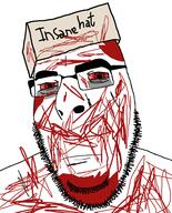 blood bloodshot_eyes eyebags implied_murder insane insane_hat killer red_eyes serious serious_hat subvariant:killjak tired variant:cobson // 775x962 // 52.1KB