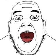 detailed_mouth doctor_who glasses mouth_open open_mouth sarah_jane_adventures slitheen stubble variant:slitheenjak wrinkles // 721x698 // 10.2KB