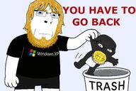 CobXP aryan linux penguin serious text trash variant:cobson variant:feraljak windows windows_xp you_have_to_go_back // 1536x1024 // 1.1MB