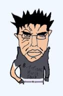 akatsuki akatsuki_uniform angry anime closed_mouth hair millions_must_die naruto_(series) purple_sclera sad subvariant:chudjak_front variant:chudjak // 202x308 // 22.7KB