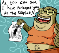 bubble_bass fish soyjak spongebob_background_fish spongebob_squarepants twitter variant:skipjak // 998x904 // 25.7KB