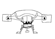 balk glasses low_quality meta:not_oc mixels open_mouth sharp_teeth soy_creature stubble variant:unknown // 1771x1243 // 32.1KB