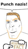 aryan blond blue_eyes fact speech_bubble subvariant:teutonson variant:cobson white_background white_skin // 1500x2600 // 798.4KB