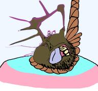 bloodshot_eyes brown_troonjak crying deformed open_mouth rope soyjak spike spikes suicide tongue transparent_background trend:slopjak variant:bernd // 768x719 // 128.0KB