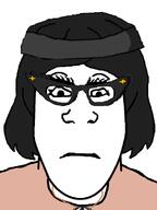 beanie female glasses looking_at_you neutral subvariant:female_markiplier subvariant:neutralplier variant:markiplier_soyjak variant:soytan white_background white_skin // 600x800 // 30.4KB