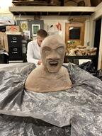 amazon angry box clay door drawer internet_is_leaking irl open_mouth school sculpture soyjak statue variant:feraljak wrench // 3024x4032 // 3.9MB