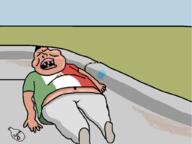 art concrete curb drawn_background fat jarritos lazy meta:tagme meximutt oekaki redraw satoko_houjou(namefag) sleeping soda spraypaint street sun variant:meximutt // 1024x768 // 22.2KB