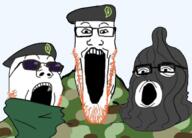 3soyjaks balaclava camouflage ginger glasses ira ireland irish_republican_army meta:tagme open_mouth scarf soyjak stubble subvariant:longplier sunglasses transparent_background variant:gapejak variant:markiplier_soyjak variant:tony_soprano_soyjak wojakland // 2023x1453 // 1.3MB
