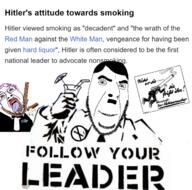 2soyjaks ack adolf_hitler advertisement cigarette follow_your_leader german_text mustache nazism open_mouth propaganda purple_hair rope smile smoking suicide teeth text tongue tranny variant:bernd variant:cobson wikipedia // 1280x1265 // 822.1KB