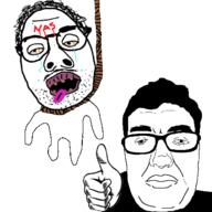 2soyjaks africa arm body closed_mouth cuba glasses hair hanging mrnebula nigger open_mouth rope stubble thugshaker thumbs_up tongue variant:mrnebula variant:niggatoes yellow_teeth // 400x400 // 54.8KB