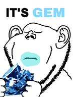 closed_eyes closed_mouth ear eating gem hand holding_gem holding_object its_over stubble text variant:impish_soyak_ears // 1080x1431 // 335.8KB