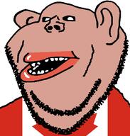 brown_skin canada clothes country ear flag flag:canada lips mutt open_mouth soyjak stubble subvariant:impish_amerimutt variant:impish_soyak_ears // 598x628 // 19.4KB