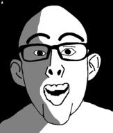 ear glasses ominous smile soyjak variant:nojak // 443x523 // 21.3KB