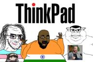 3soyjaks acne beard bloodshot_eyes brown_skin fixed flag flag:india glasses hair lipstick luke_smith lute obese open_mouth someordinarygamers stubble subvariant:branigger teeth text thinkpad tranny variant:brandon variant:meximutt variant:mutaharjak variant:soyak yellow_teeth // 1497x996 // 591.0KB