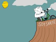 artist:sabiopajin bike cloud ear full_body glasses meta:i_dont_know_how_to_tag meta:tagme park shoe skatepark smile stubble subvariant:wholesome_soyjak sun user=sabiopajin variant:gapejak variant:impish_soyak_ears wheel_mark // 800x600 // 101.0KB