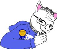 arm award beard cat_ear closed_mouth clothes discord furry glasses groomella groomer hair hand hoodie lemur looking_at_you pedophile smile smug soyjak stubble teeth thinking variant:groomson // 700x600 // 120.3KB