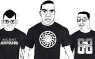 angry clothes glasses nazism smile sonnenrad subvariant:chudjak_front totenkopf tshirt variant:brandon variant:chudjak white_skin // 1503x947 // 547.8KB