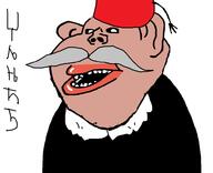 brown_skin clothes ear fez grey_hair hat mustache open_mouth soyjak turkiye variant:impish_soyak_ears // 967x787 // 30.4KB