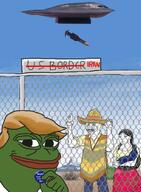 TRUMP_IS_YOUR_PRESIDENT amphibian b2_bomber border donald_trump fence frog iran meta:op_is_a_shalala_for_not_adding_a_variant_tag mexico moab nas:pepe pepe pepe_the_frog poncho sombrero variant:soyak wojak // 800x1093 // 1.1MB