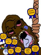 ack award brown_skin discord distorted esl liquify_tool medal posted_it_again_award pride_flag rope rope_award stubble subvariant:neutralplier variant:markiplier_soyjak zero_good_posts_made // 600x800 // 142.3KB