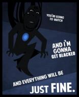 bbc biting_lip dark_skin full_body poster queen_of_spades r9k_(4chan) robot9000 subvariant:hornyson subvariant:spadeson text variant:cobson // 1024x1265 // 725.3KB