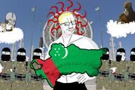 aryan communism flag:turkmenistan more turkmenistan variant:chudjak variant:kuzjak variant:markiplier_soyjak // 5016x3344 // 4.1MB