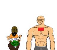 baby bald brown_eyes brown_skin buff china fat flag gynaecomastia india indian mao_zedong nipple panties smug someordinarygamers soyjak sweating transgender_flag underpants variant:cobson variant:mutaharjak variant:soyak wide_hips // 2815x2497 // 370.2KB
