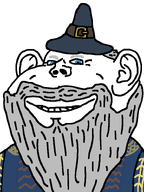 beard blue_hat blue_shirt smile variant:impish_soyak_ears wizard wizard_hat wrinkles // 598x800 // 55.0KB