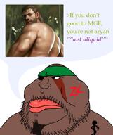 Warrior-Z(user) angry big_lips brown_skin eyepatch goatee greentext headband op_is_a_retarded_lazy_faggot_for_not_tagging_his_own_shit solid_snake variant:meximutt // 616x734 // 238.9KB