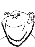 1soyjaks bald closed_mouth ear eyebrows mouth_closed no_glasses smile stubble variant:impish_soyak_ears white_background // 598x800 // 9.5KB