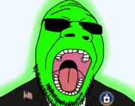 central_intelligence_agency clothes flag:united_states glasses glowing green_skin suit sunglasses trend:glowie united_states variant:goopjak // 800x630 // 149.3KB