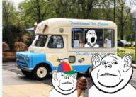 3soyjaks candy car child closed_mouth ear frown glasses ice ice_cream kid meta:ai_generated multiple_soyjaks open_mouth redraw soyjak stubble subvariant:impaish teeth transparent_background truck variant:gapejak variant:impish_soyak_ears vehicle wrinkles // 2100x1500 // 3.5MB