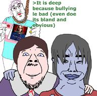 ack alessa_gillespie blue_skin chud_troon_alliance closed_mouth corpse_party flag flag:transgender_pride_flag friendship meta:tagme mustache noose purple_hair rope ryukishi07 sachiko_shinozaki silent_hill smile stubble subvariant:nuplier suicide teeth tranny variant:bernd variant:chudjak variant:markiplier_soyjak white_skin // 834x825 // 202.8KB