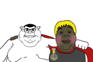 1_year_on_bald_men_with_glasses_website 2soyjaks award blond blush brown_skin double_chin ear eyebrows fat friendship glasses gynaecomastia hair happy looking_at_you no_more_brother_wars nose obese smile subvariant:branigger subvariant:hunky_twink_sex_machine variant:alicia variant:brandon // 1500x1000 // 77.9KB