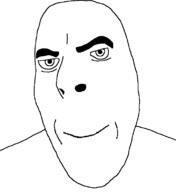 clean_shaven closed_mouth smile soyjak variant:cobson // 722x789 // 11.6KB