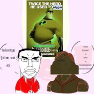 arm aryan brap clothes drool fat glasses hair incrediblegassy lips nazism nigger shitskin speech_bubble subvariant:morbidmutt swastika text tranny variant:chudjak variant:meximutt // 2048x2048 // 2.0MB