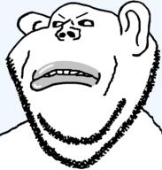 amerimutt angry black_sclera closed_mouth ear lips mutt series:muttverse soyjak stubble subvariant:impish_amerimutt template transparent_background variant:impish_soyak_ears white_skin // 598x628 // 15.7KB