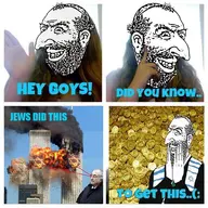 'toss 9_11 comic eye_beam flag:israel goy goyim greedy happy_merchant jewish_hat jewish_nose jewish_star jews_did_9_11 laser laser_eyes meta:not_oc money nas:merchant shekel terrorism text trvthnvke world_trade_center // 500x500 // 133.2KB