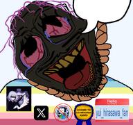 anti_sharty artist:crimsonvoidhydra1488 award bloodshot_eyes brown_troonjak crying deformed edit meta:namefags nigger open_mouth rope soyjak speech_bubble subvariant:chudfaggot suicide text tongue trend:slopjak variant:bernd variant:impish_soyak_ears x xitter yui_hirasawa yui_hirasawa_fan_(namefag) // 768x719 // 252.8KB