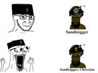 arab arabic_text beard bomb brown_eyes brown_skin christian_cross christianity clothes eyes_popping glasses hand hands_up hat islam muhammad open_mouth soyjak subvariant:tetojak subvariant:wewjak thick_eyebrows turban variant:feraljak variant:soyak yellow_eyes yellow_sclera // 1280x963 // 151.9KB arab arabic_text beard bomb brown_eyes brown_skin christian_cross christianity clothes eyes_popping glasses hand hands_up hat islam muhammad open_mouth soyjak subvariant:tetojak subvariant:wewjak thick_eyebrows turban variant:feraljak variant:soyak yellow_eyes yellow_sclera // 1280x963 // 151.9KB