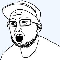 cap clothes glasses hat open_mouth rot_(user) soyjak stubble template transparent_background variant:rotjak white_shirt white_skin // 700x700 // 15.6KB