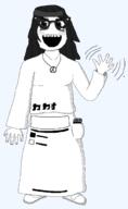 arm avengers beanie full_body glasses hair japanese_text manga meta:tagme monochrome necklace nintendo nintendo_switch open_mouth variant:soytan video_game waving // 1352x2196 // 168.8KB