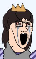 angry armor bloodshot_eyes clash_royale crown eyelashes female glasses hair long_eyebrows long_hair open_mouth princess princess_(clash_royale) series:foidjaks stretched_mouth subvariant:female_soyak subvariant:long_crying_female_soyak subvariant:long_crying_soyak subvariant:long_soyak variant:soyak video_game // 688x1140 // 53.0KB