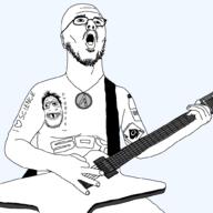 avengers card glasses guitar heart open_mouth science soy soyjak soylent spade stubble subvariant:grinlook_poggers tattoo variant:unknown // 1000x1000 // 41.4KB