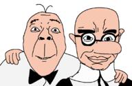 Comics bald comic filemon glasses lips long_nose mort_and_phil mortadelo smile spain subvariant:chudjak_front variant:bernd variant:chudjak // 834x541 // 33.7KB